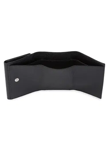 Prada Men's Small Saffiano Leather Wallet - Black | Thumbnail 4 Prada Men's Small Saffiano Leather Wallet - Black | Thumbnail 4