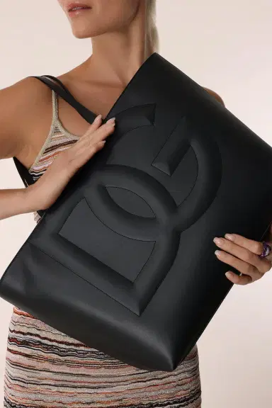 Dolce & Gabbana Large DG Logo Tote - Black | Thumbnail 3 Dolce & Gabbana Large DG Logo Tote - Black | Thumbnail 3