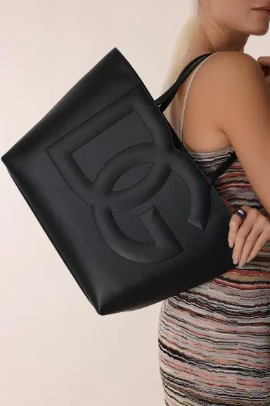 Dolce & Gabbana Large DG Logo Tote - Black | Thumbnail 4 Dolce & Gabbana Large DG Logo Tote - Black | Thumbnail 4