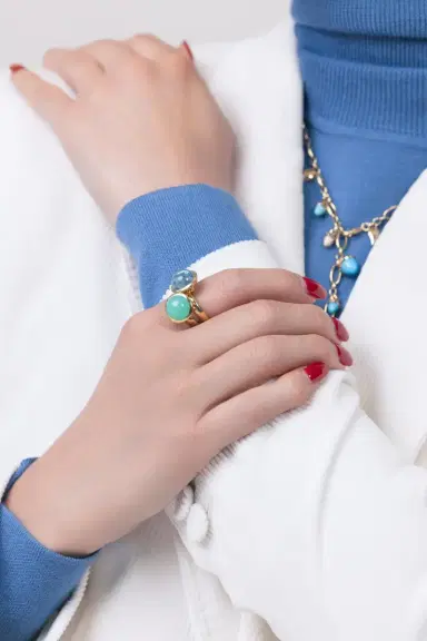 TAMARA COMOLLI Small Chrysoprase Bouton Ring | Thumbnail 2 TAMARA COMOLLI Small Chrysoprase Bouton Ring | Thumbnail 2
