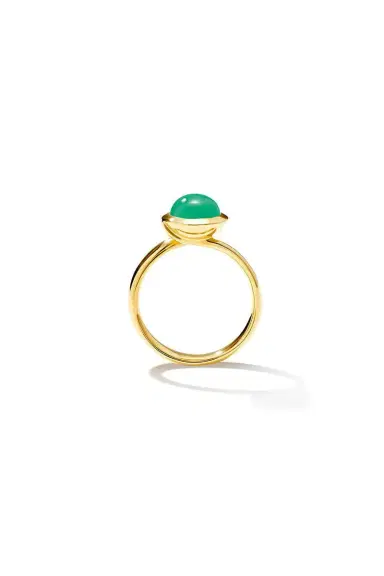 TAMARA COMOLLI Small Chrysoprase Bouton Ring | Thumbnail 5 TAMARA COMOLLI Small Chrysoprase Bouton Ring | Thumbnail 5