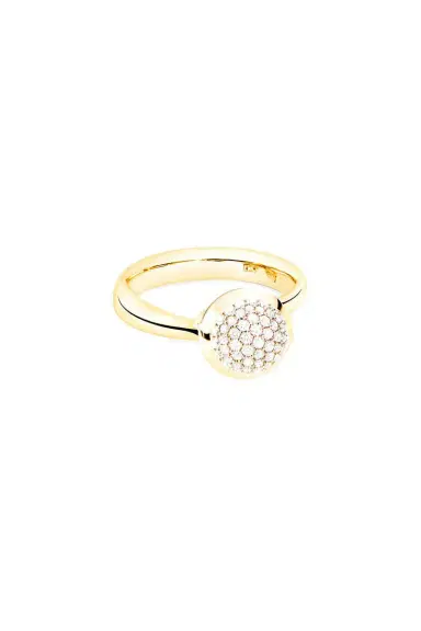 TAMARA COMOLLI Small Diamond Pave Bouton Ring | Thumbnail 1