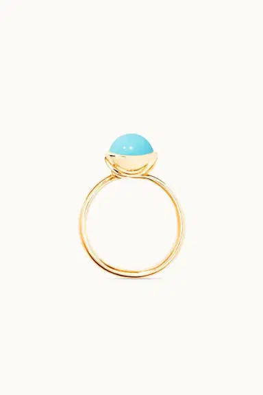 TAMARA COMOLLI Small Turquoise Bouton Ring | Thumbnail 3 TAMARA COMOLLI Small Turquoise Bouton Ring | Thumbnail 3