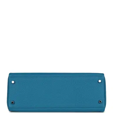HERMÈS Hermes Kelly Retourne 32 Cobalt Clemence Palladium Hardware | Thumbnail 6