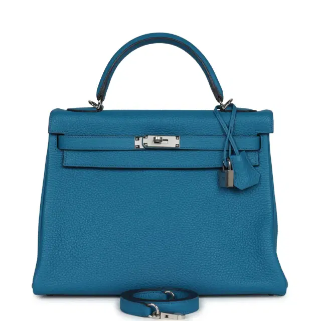 hermes Hermes Kelly Retourne 32 Cobalt Clemence Palladium Hardware