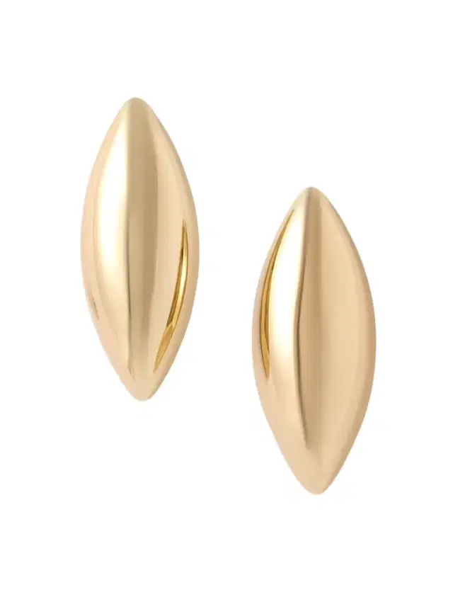 Puffy Dagger Gold-plated Earrings