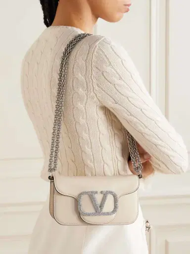 Valentino Garavani Locò Small Embellished Leather Shoulder Bag | Thumbnail 6 Valentino Garavani Locò Small Embellished Leather Shoulder Bag | Thumbnail 6