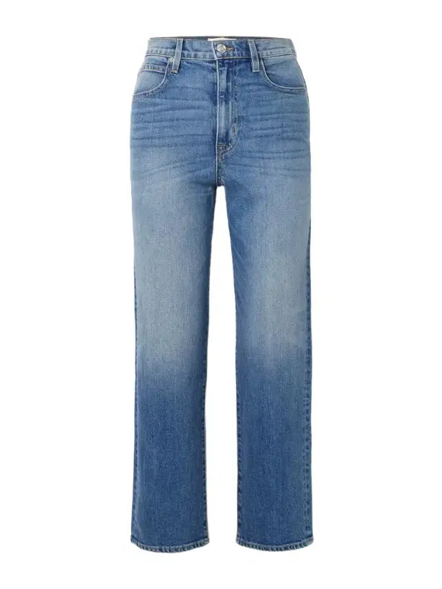 London Crop High-rise Straight-leg Jeans