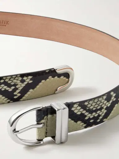 Khaite Snake-effect Leather Belt | Thumbnail 3