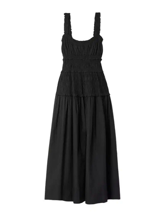 DÔEN Marianne Shirred Organic Cotton-poplin Midi Dress