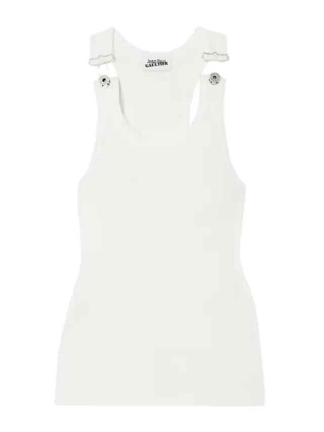 Ribbed Buckled Cotton Tank