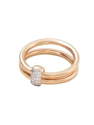 Pomellato Together 18-karat Rose Gold, Rhodium-plated And Diamond Ring | Thumbnail 1 Pomellato Together 18-karat Rose Gold, Rhodium-plated And Diamond Ring | Thumbnail 1