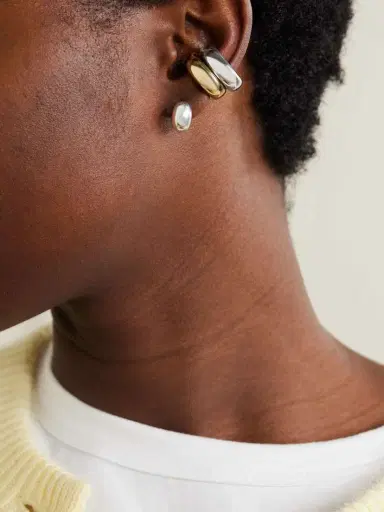 Jennifer Fisher Samira Micro Silver-plated Ear Cuff | Thumbnail 4 Jennifer Fisher Samira Micro Silver-plated Ear Cuff | Thumbnail 4