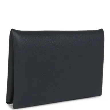 HERMÈS Hermes Calvi Card Holder New Bleu Ocean Evercolor Palladium Hardware | Thumbnail 2 HERMÈS Hermes Calvi Card Holder New Bleu Ocean Evercolor Palladium Hardware | Thumbnail 2