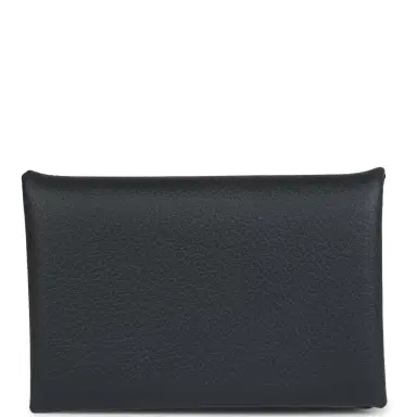 HERMÈS Hermes Calvi Card Holder New Bleu Ocean Evercolor Palladium Hardware | Thumbnail 4 HERMÈS Hermes Calvi Card Holder New Bleu Ocean Evercolor Palladium Hardware | Thumbnail 4