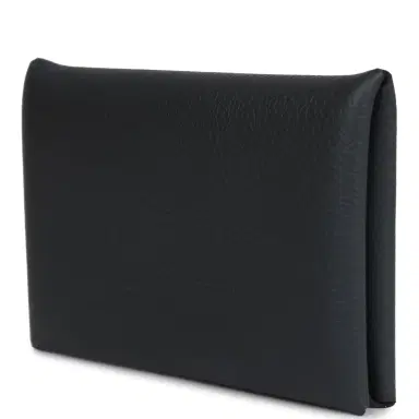HERMÈS Hermes Calvi Card Holder New Bleu Ocean Evercolor Palladium Hardware | Thumbnail 5 HERMÈS Hermes Calvi Card Holder New Bleu Ocean Evercolor Palladium Hardware | Thumbnail 5