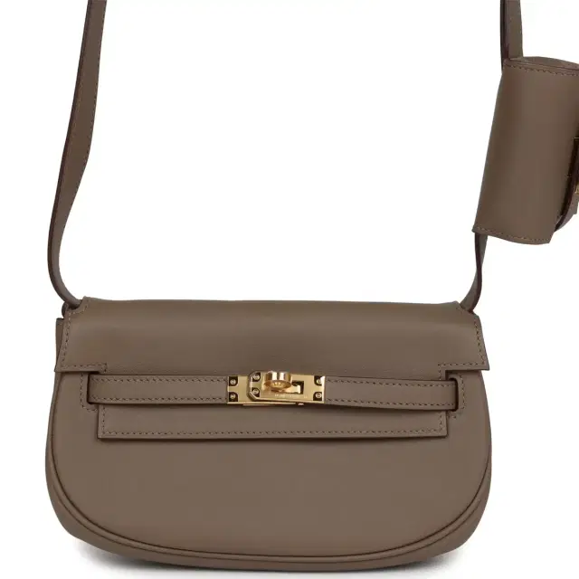 HERMÈS Hermes Kelly Moove Etoupe Swift Gold Hardware