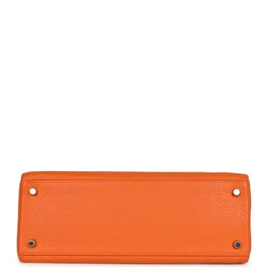 HERMÈS Pre-owned Hermes Kelly Retourne 32 Orange Togo Palladium Hardware | Thumbnail 6 HERMÈS Pre-owned Hermes Kelly Retourne 32 Orange Togo Palladium Hardware | Thumbnail 6