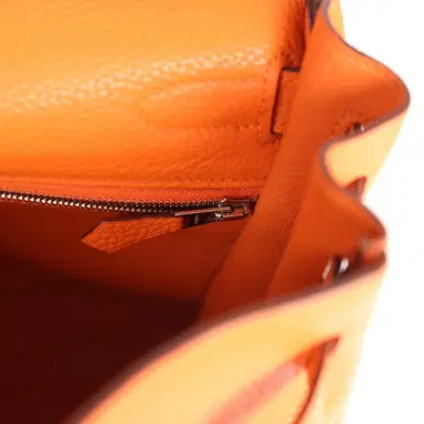 HERMÈS Pre-owned Hermes Kelly Retourne 32 Orange Togo Palladium Hardware | Thumbnail 9 HERMÈS Pre-owned Hermes Kelly Retourne 32 Orange Togo Palladium Hardware | Thumbnail 9
