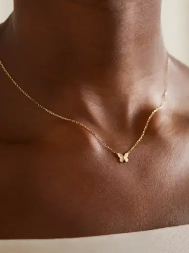 Foundrae Butterfly 18-karat Gold Diamond Necklace | Thumbnail 2 Foundrae Butterfly 18-karat Gold Diamond Necklace | Thumbnail 2