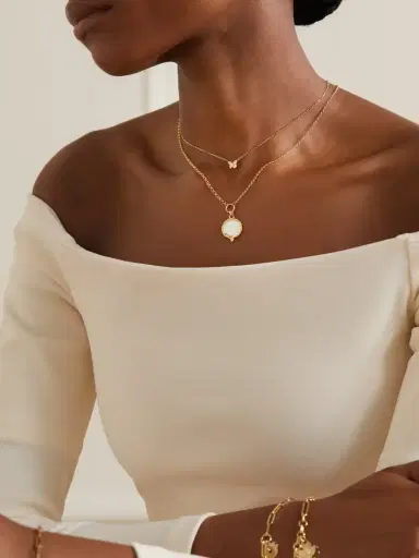 Foundrae Butterfly 18-karat Gold Diamond Necklace | Thumbnail 5 Foundrae Butterfly 18-karat Gold Diamond Necklace | Thumbnail 5