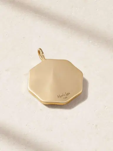 Marlo Laz Porte Bonheur Large 14-karat Gold, Tourmaline And Diamond Pendant | Thumbnail 3 Marlo Laz Porte Bonheur Large 14-karat Gold, Tourmaline And Diamond Pendant | Thumbnail 3