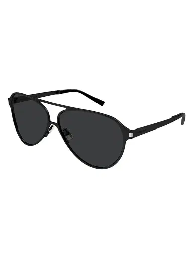 Saint Laurent Men's Metal Corner Angle SL 734 62MM Round Sunglasses - Dark Grey Black | Thumbnail 1 Saint Laurent Men's Metal Corner Angle SL 734 62MM Round Sunglasses - Dark Grey Black | Thumbnail 1