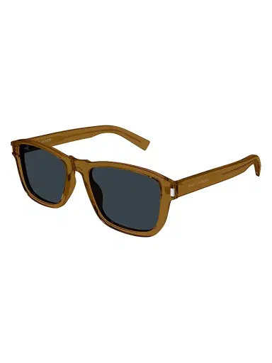 Saint Laurent Men's Mid Naked 54MM Squared Sunglasses - Blue Transparent Brown | Thumbnail 1 Saint Laurent Men's Mid Naked 54MM Squared Sunglasses - Blue Transparent Brown | Thumbnail 1