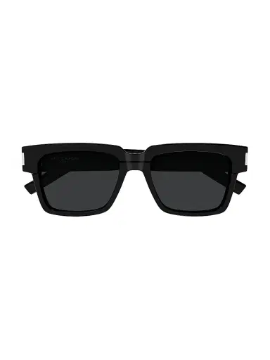 Saint Laurent Men's Corner Angle L SL 732 Vadim 54MM Squared Sunglasses - Dark Grey Black | Thumbnail 2 Saint Laurent Men's Corner Angle L SL 732 Vadim 54MM Squared Sunglasses - Dark Grey Black | Thumbnail 2
