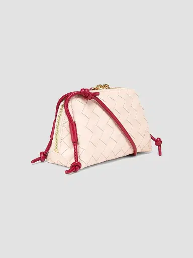 Bottega Veneta Women's Concert Intrecciato Leather Pouch | Thumbnail 3