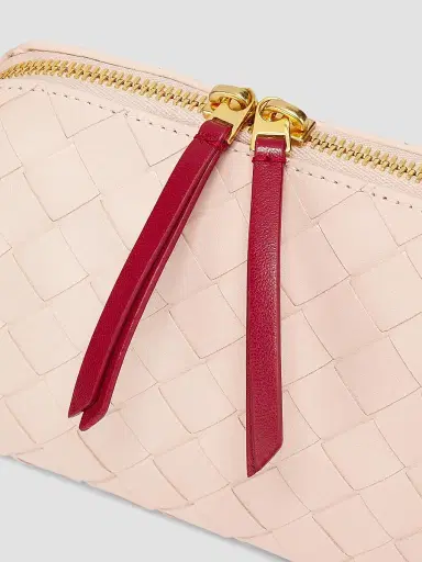 Bottega Veneta Women's Concert Intrecciato Leather Pouch | Thumbnail 5