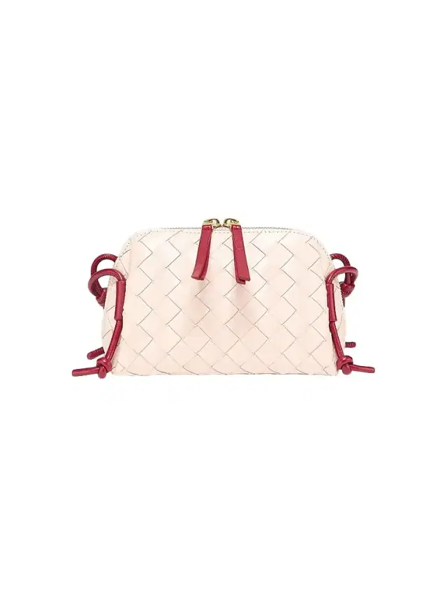 Bottega Veneta Women's Concert Intrecciato Leather Pouch - Cameo
