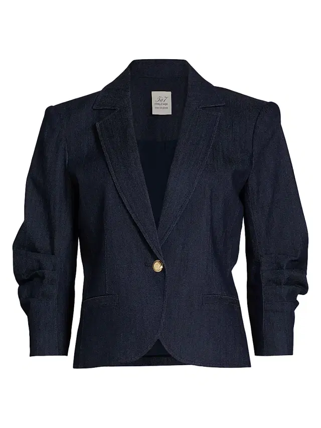 Women's Petit Khloe Denim Blazer - Indigo