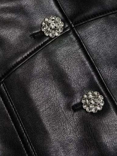 Cinq à Sept Women's Claudia Quilted Faux-Leather Miniskirt - Black | Thumbnail 7