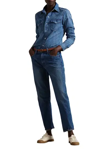 Polo Ralph Lauren Women's Western Denim Shirt - Canaria Wash | Thumbnail 2 Polo Ralph Lauren Women's Western Denim Shirt - Canaria Wash | Thumbnail 2