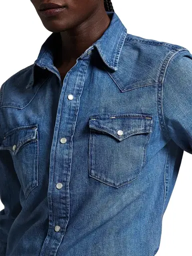 Polo Ralph Lauren Women's Western Denim Shirt - Canaria Wash | Thumbnail 5 Polo Ralph Lauren Women's Western Denim Shirt - Canaria Wash | Thumbnail 5
