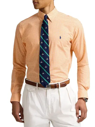 Polo Ralph Lauren Men's Gingham Stretch Poplin Shirt | Thumbnail 3 Polo Ralph Lauren Men's Gingham Stretch Poplin Shirt | Thumbnail 3