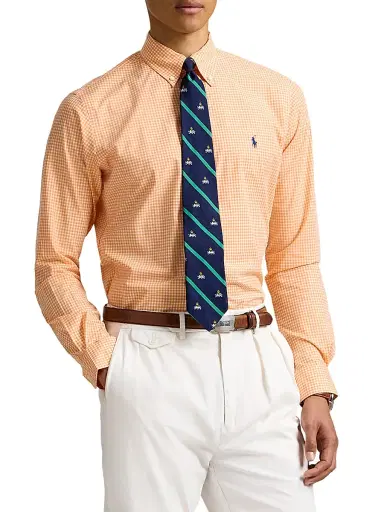 Polo Ralph Lauren Men's Gingham Stretch Poplin Shirt | Thumbnail 7 Polo Ralph Lauren Men's Gingham Stretch Poplin Shirt | Thumbnail 7
