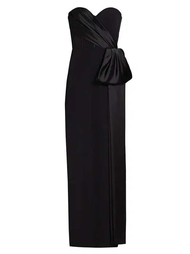 As It May Women's Angely Crepe Strapless Gown