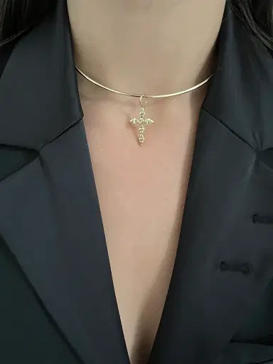 Jennifer Zeuner Jewelry Women's Vince 18K-Gold-Plated & 0.015 TCW Diamond Charm - Gold Vermeil | Thumbnail 2