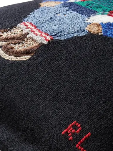Ralph Lauren RL Bear Knit Throw Pillow | Thumbnail 2