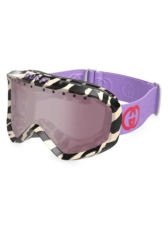 Gucci Women's Ski Mask 99MM Goggles - Purple Multi