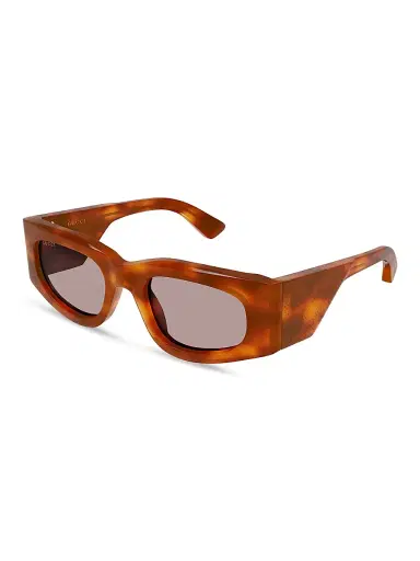 Gucci Women's Oblique 51MM Squared Sunglasses - Brown | Thumbnail 1 Gucci Women's Oblique 51MM Squared Sunglasses - Brown | Thumbnail 1