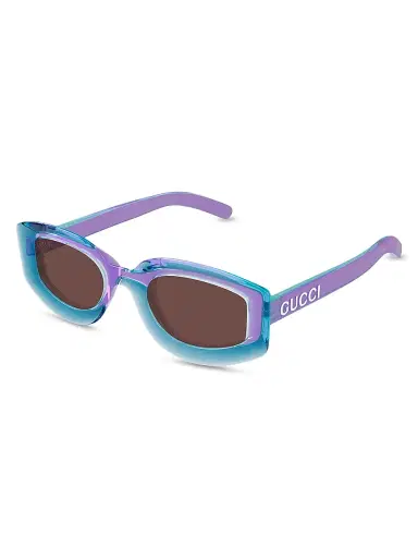 Gucci Women's Sunset Boulevard 51MM Geometric Sunglasses - Brown Blue Violet | Thumbnail 1 Gucci Women's Sunset Boulevard 51MM Geometric Sunglasses - Brown Blue Violet | Thumbnail 1