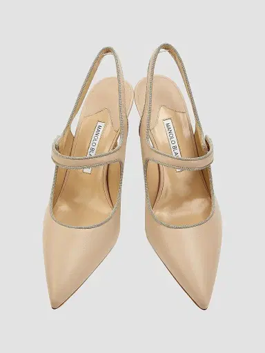 Manolo Blahnik Women's Camparisli 90MM Leather Mary Jane Pumps | Thumbnail 4 Manolo Blahnik Women's Camparisli 90MM Leather Mary Jane Pumps | Thumbnail 4