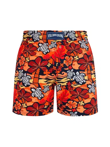 Vilebrequin Men's Turtles & Palm Trees Swim Shorts - Abricot - Size XXL | Thumbnail 2