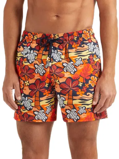 Vilebrequin Men's Turtles & Palm Trees Swim Shorts - Abricot - Size XXL | Thumbnail 3