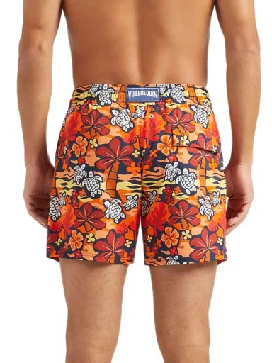 Vilebrequin Men's Turtles & Palm Trees Swim Shorts - Abricot - Size XXL | Thumbnail 4