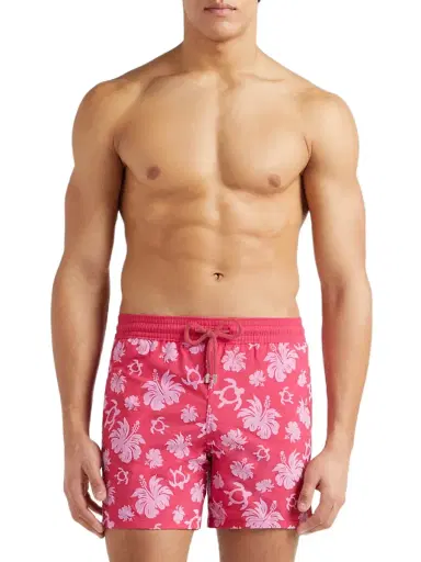 Vilebrequin Men's Turtle Heart Swim Trunks - Groseille - Size Medium | Thumbnail 4