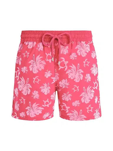 Vilebrequin Men's Turtle Heart Swim Trunks - Groseille - Size Medium | Thumbnail 1